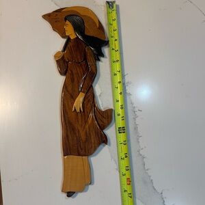 Elegant Brown Wooden folk art Wall Art Decor